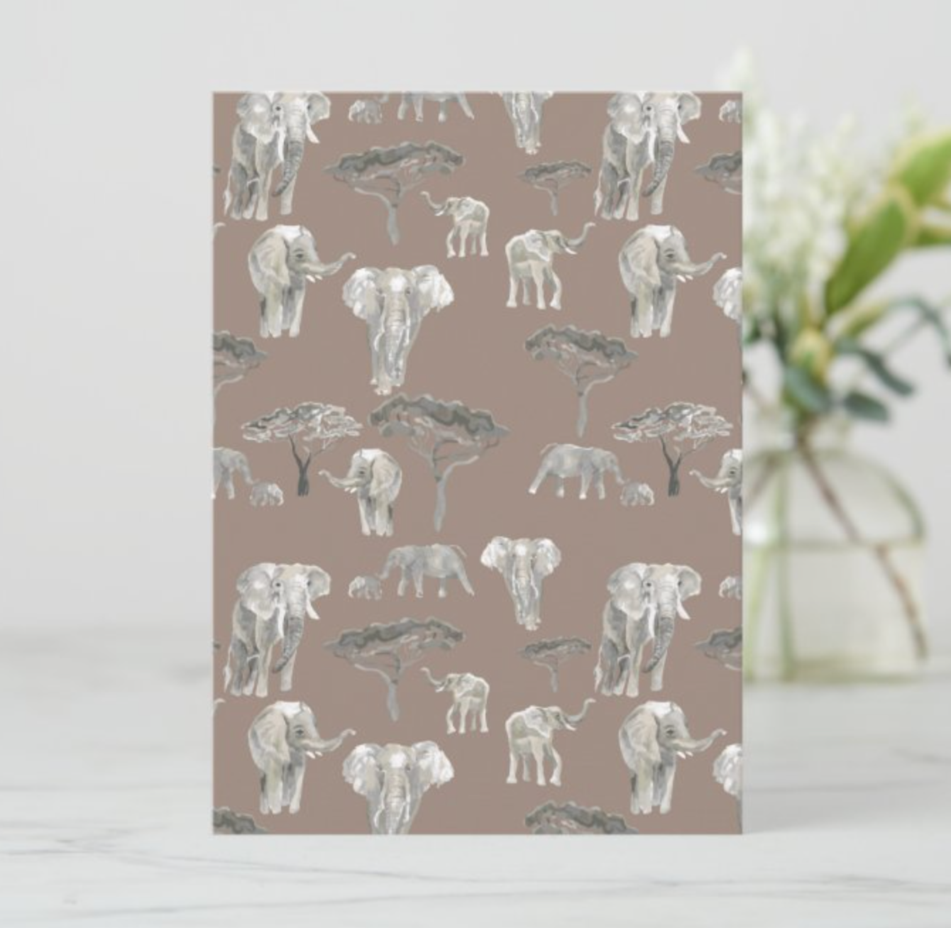 Tanzanian Elephants Stationery