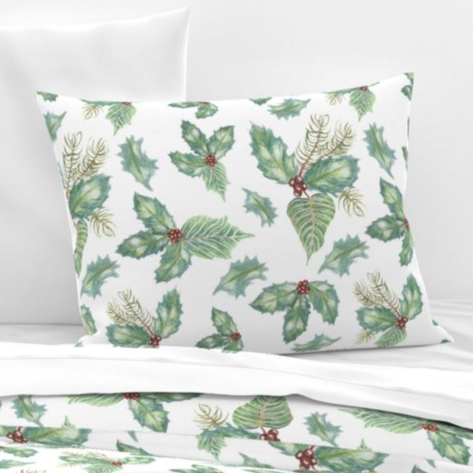 Thumbnail: Holly and Berry Pillow