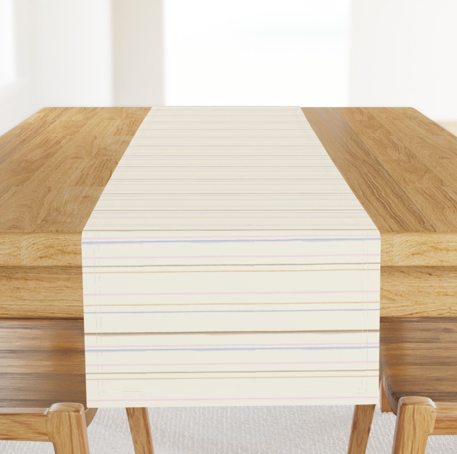 Beachy Stripes Table Runner