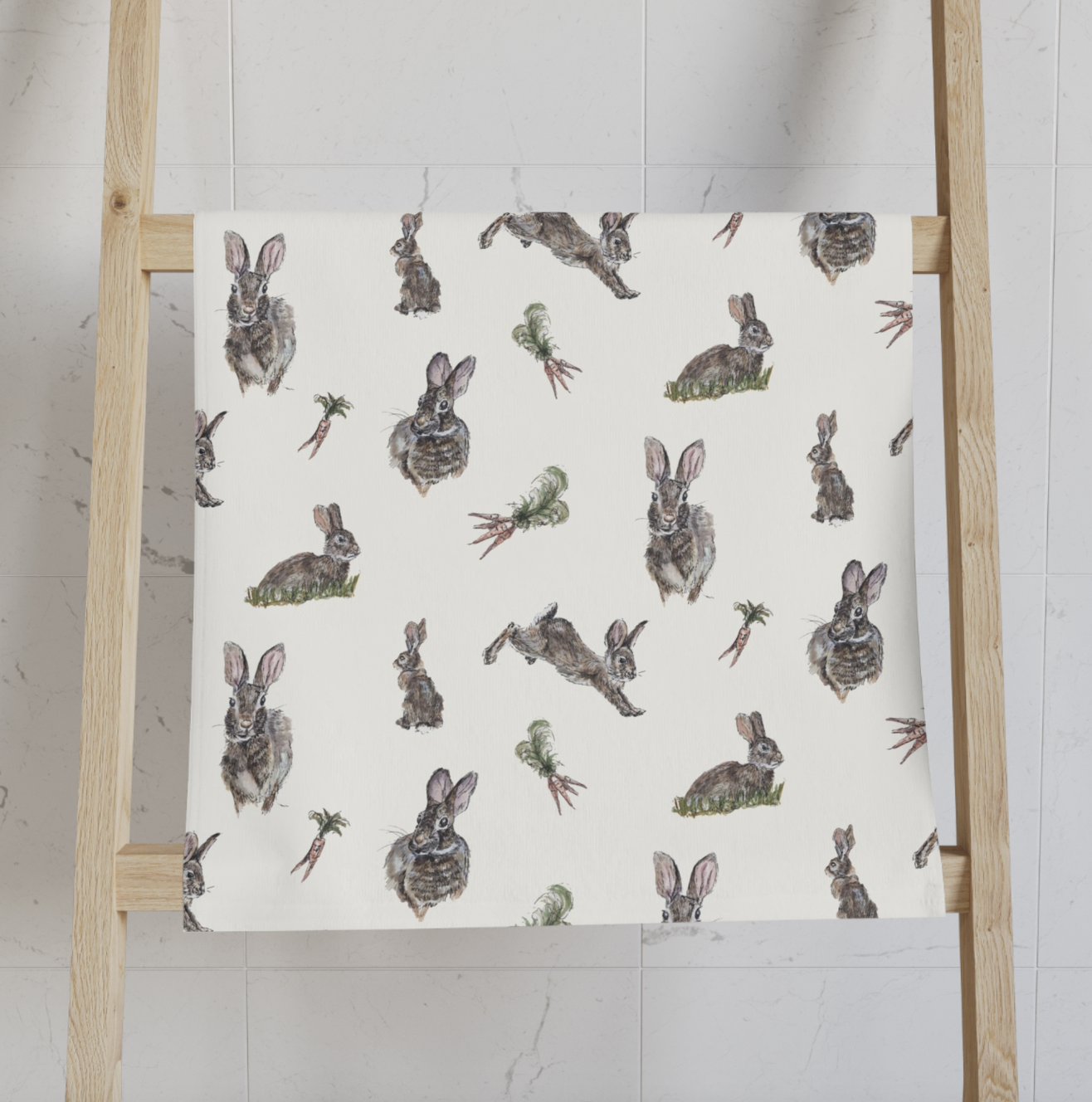 Forest Friends: Rabbit Bath Towels