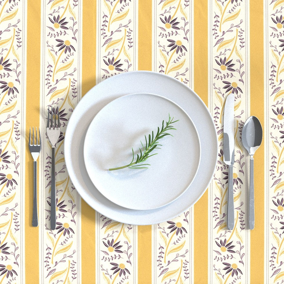 Thumbnail: Climbing Coneflowers Tablecloth