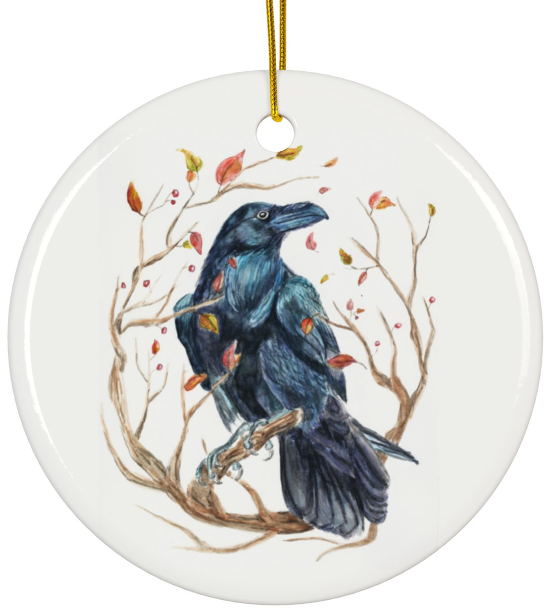 Quoth the Raven Ceramic Ornament