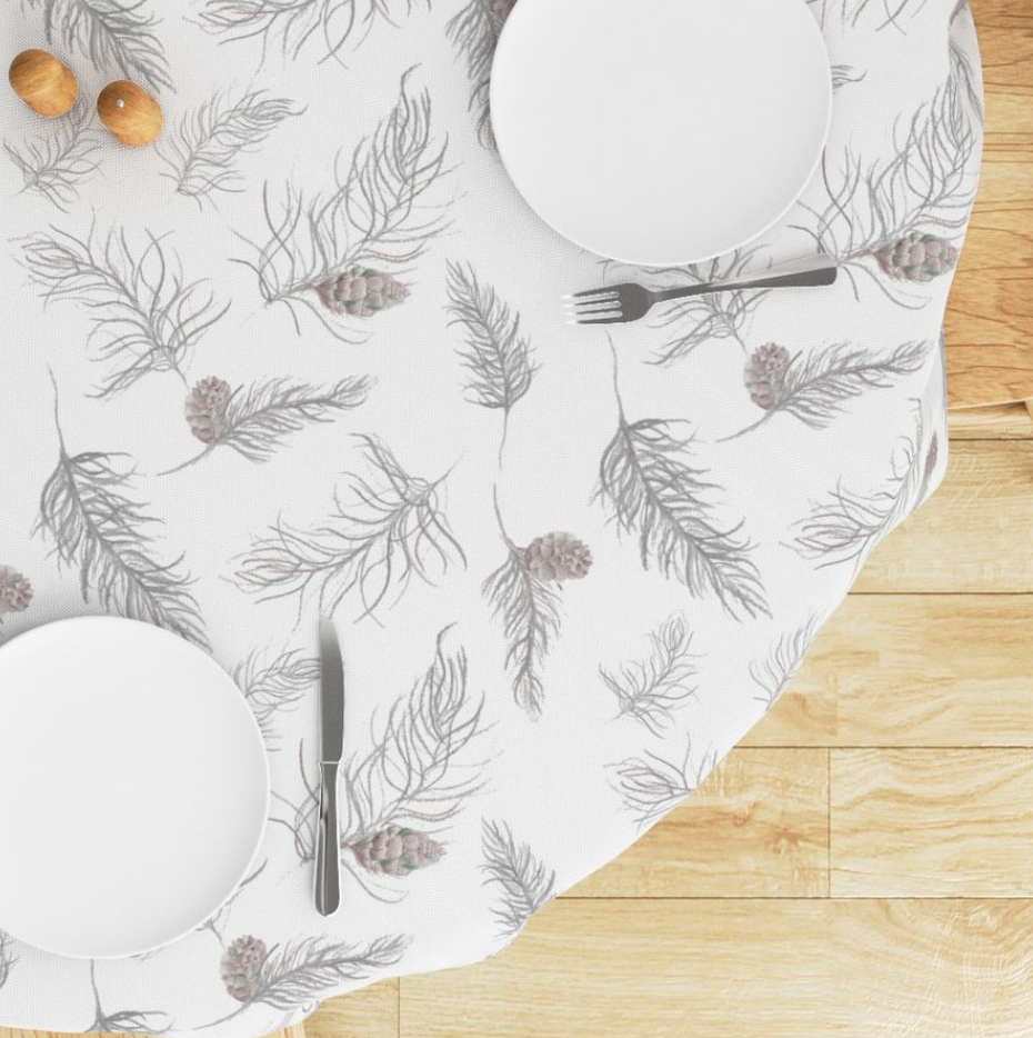 Thumbnail: Winter Pines Tablecloth