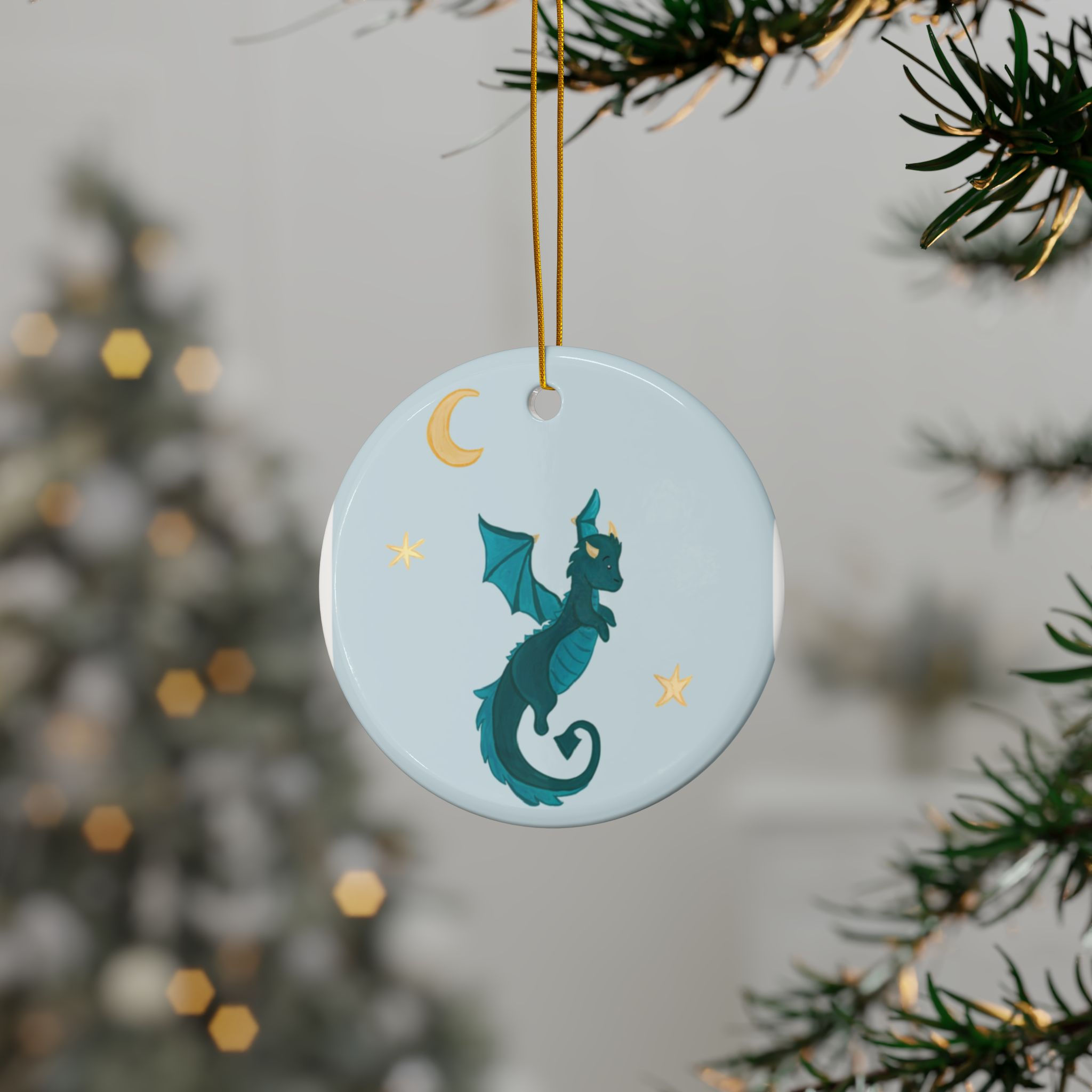 Little Dragon Ceramic Ornament