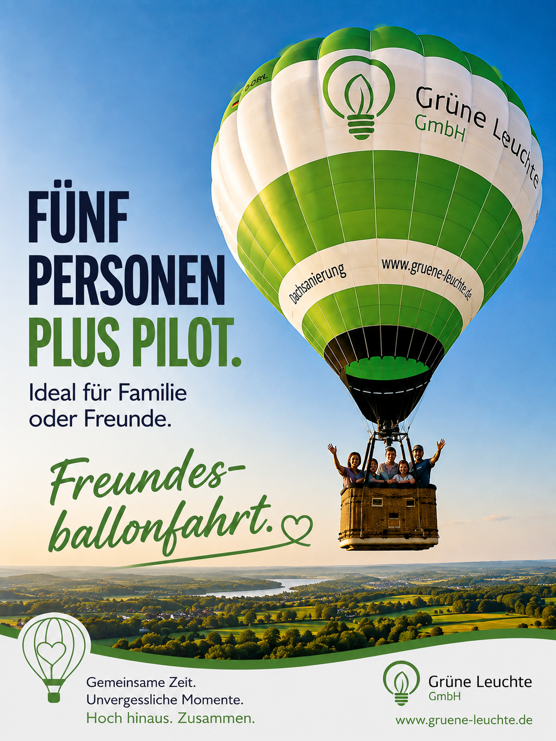 Ballonfahrt für 5 Personen