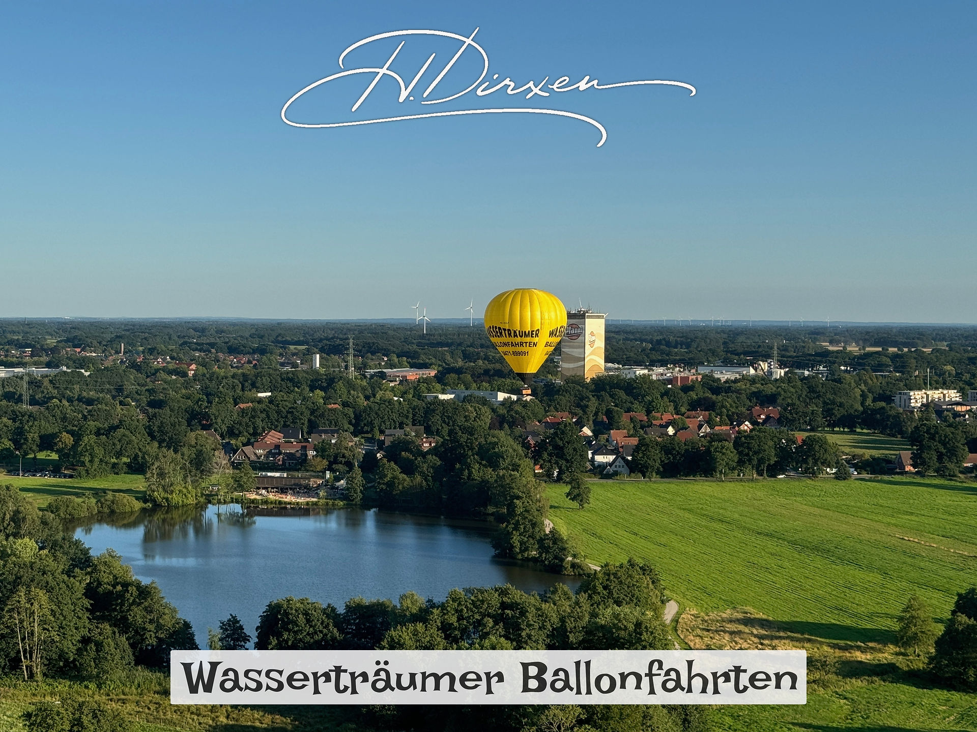 Pfanniturm Heißluftballon