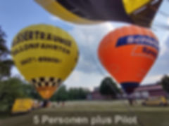 Exclusive Ballonfahrt für 5 Personen & Korb mit Tür