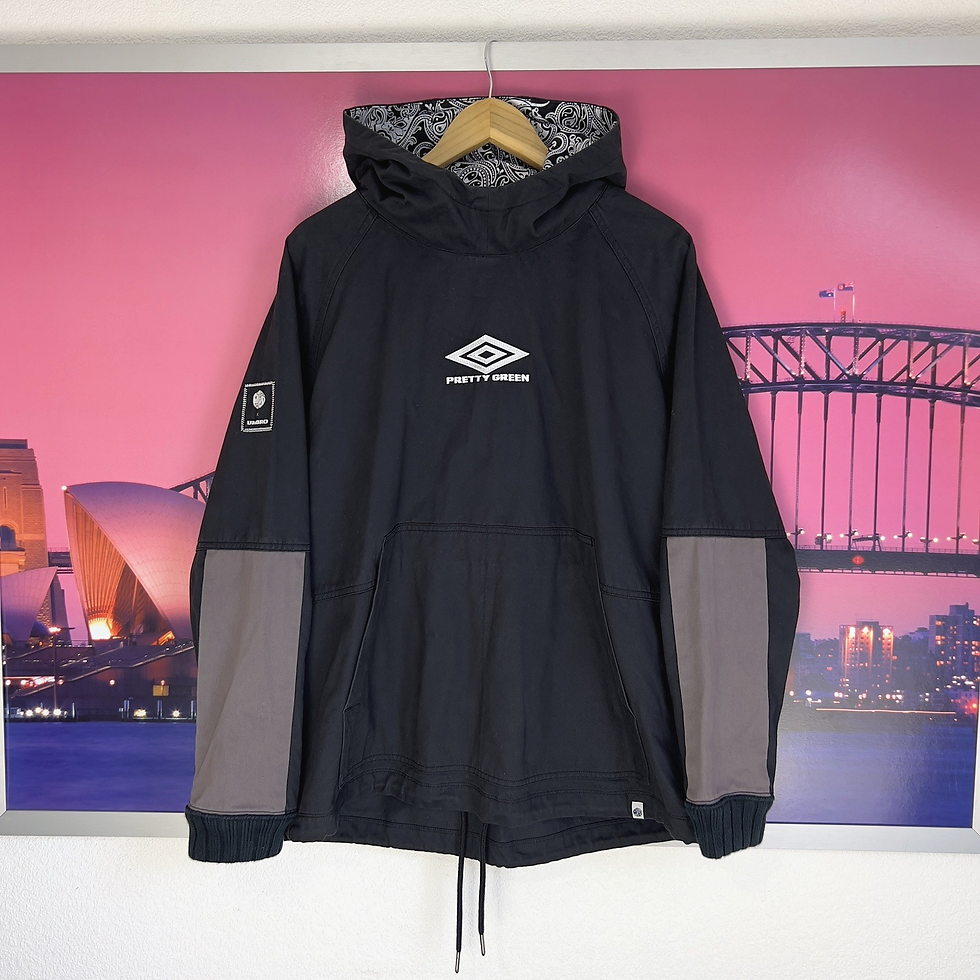 Thumbnail: Pretty Green x Umbro Hooded Drill Top RARE | XXL / 3XL | Liam Gallagher Oasis
