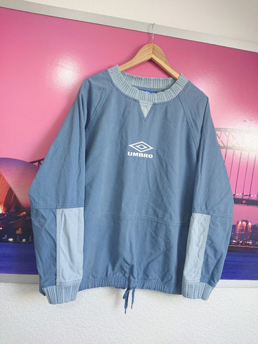 Umbro Vintage 90s Maine Road Drill Top Liam Gallagher Oasis | XL / XXL