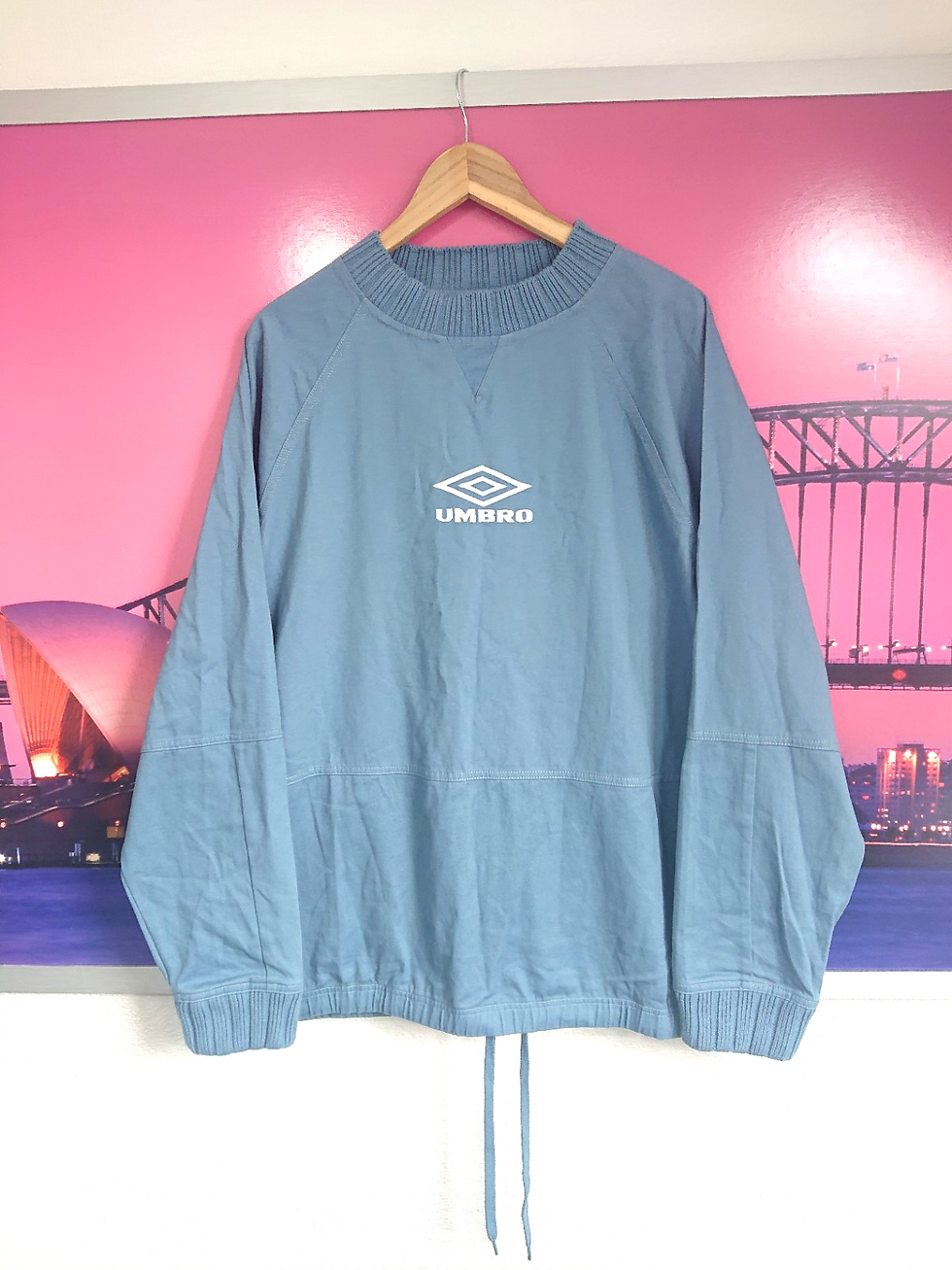 Thumbnail: Umbro Vintage 90s Maine Road Drill Top Liam Gallagher Oasis | XL / XXL