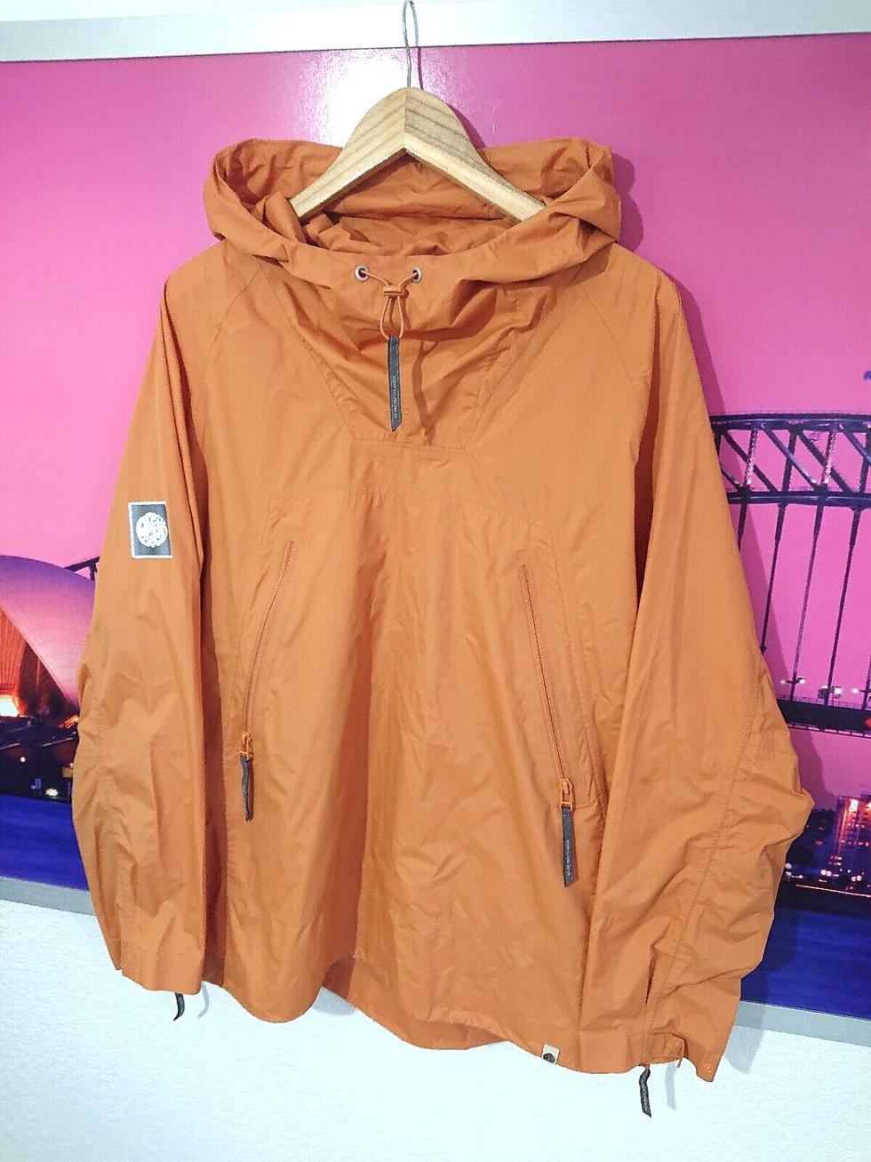 Thumbnail: Pretty Green Smock + Bag | Large | Festival/Rain Jacket | Liam Gallagher
