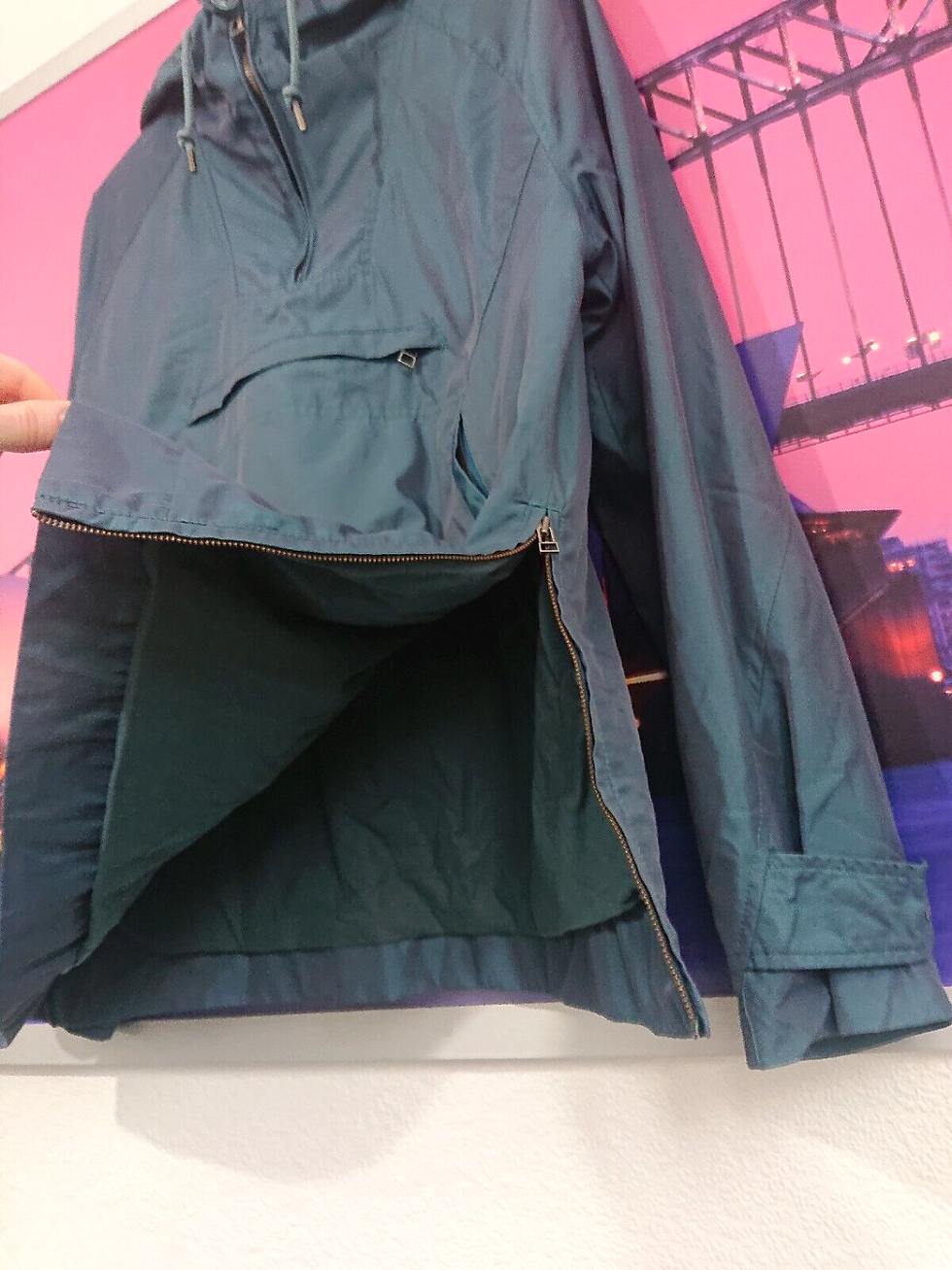 Thumbnail: Pretty Green Overhead Smock Jacket | M / Small | Iridescent Mod Casual 90s