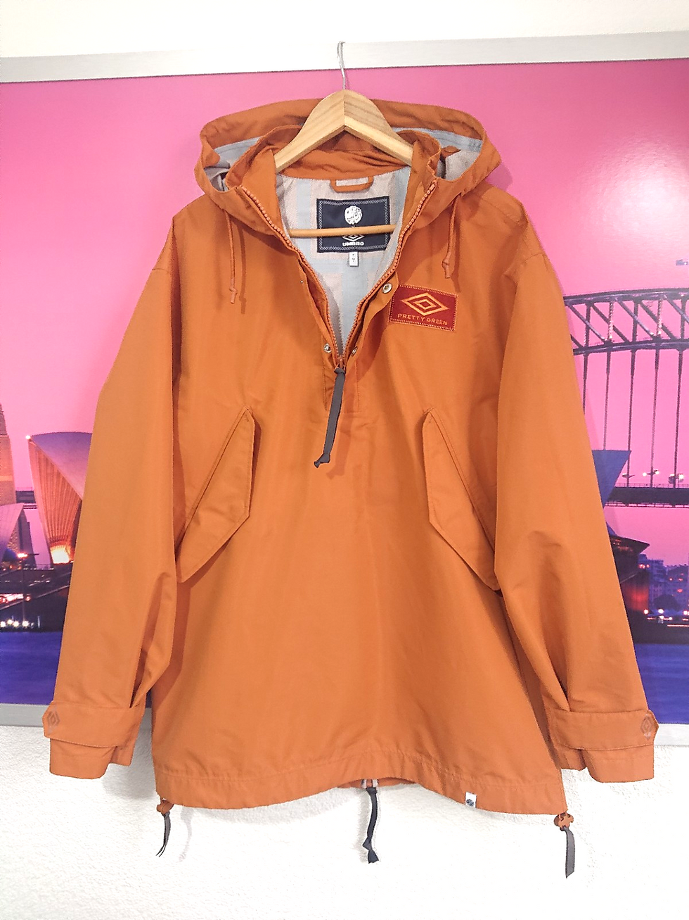 Thumbnail: Pretty Green X Umbro Seam Sealed Overhead Jacket Smock | M / L | Liam Gallagher