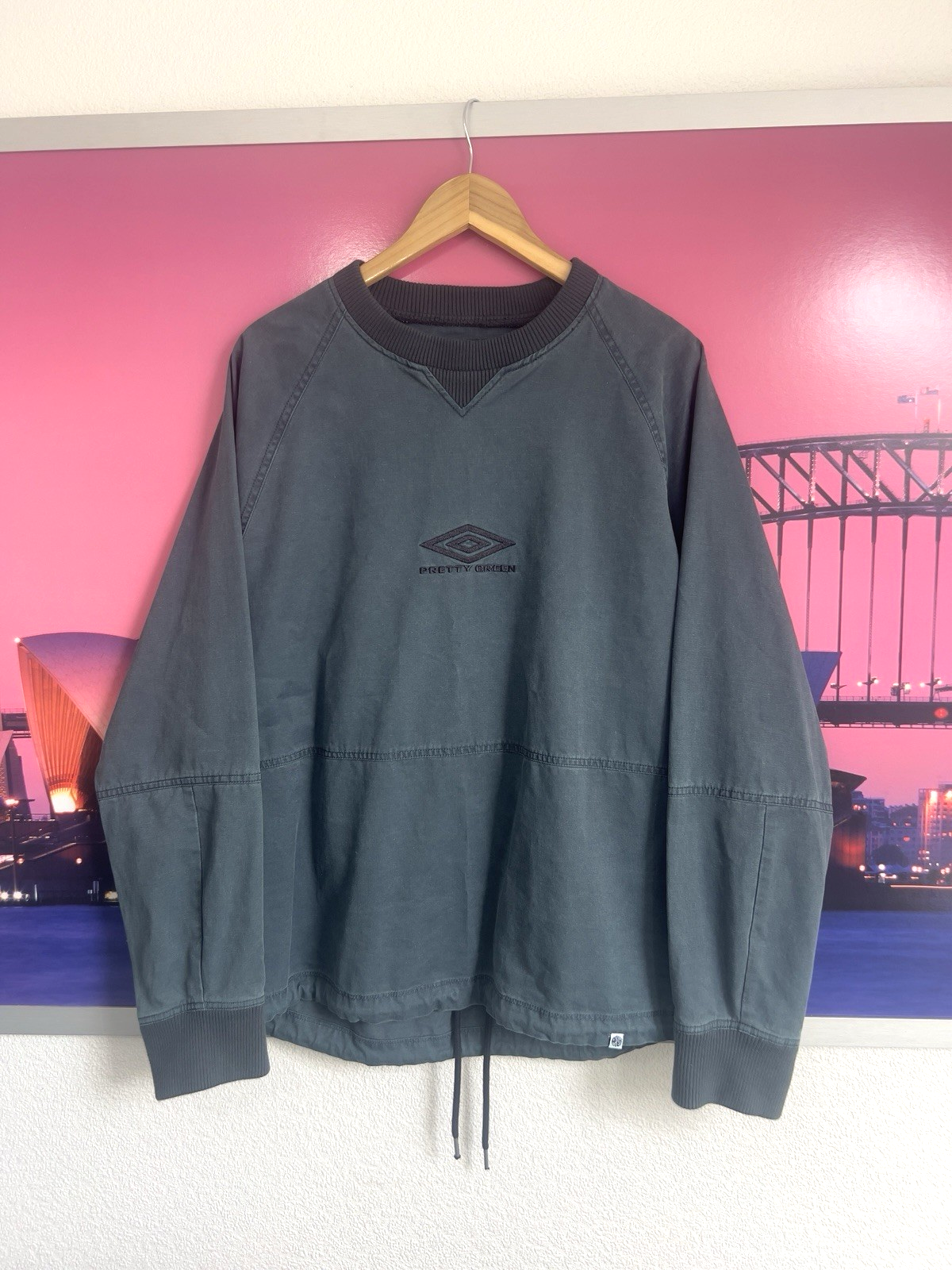 Pretty Green x Umbro Training Drill Coach Top Sweater | Large | Oasis 90s