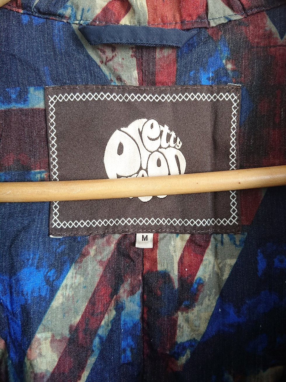 Thumbnail: Pretty Green Parka Jacket | Medium | 90s Britpop Mod Fishtail Union Jack Oasis