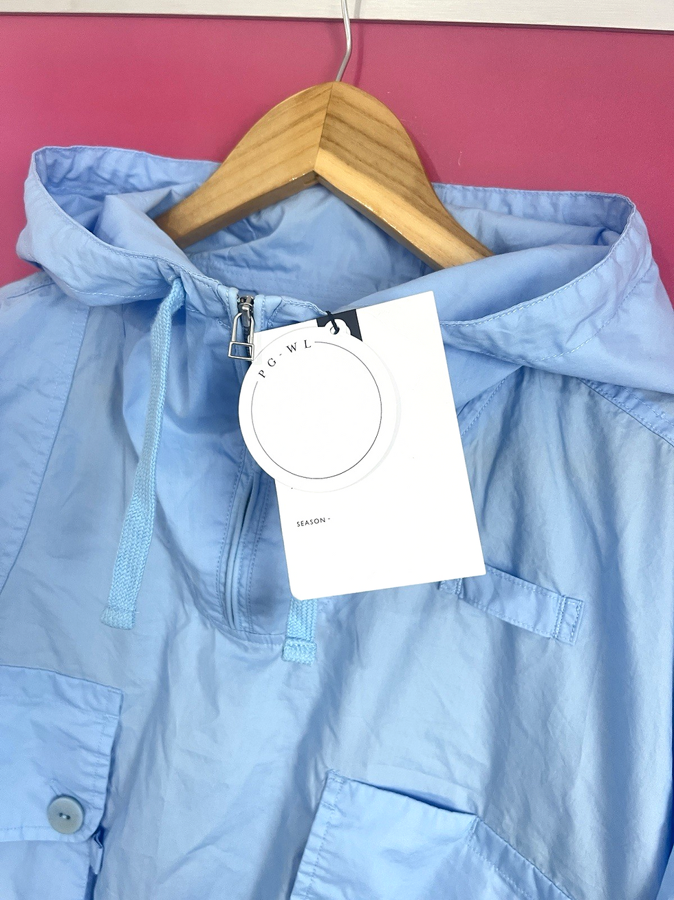 Thumbnail: Pretty Green White Label PGWL Smock Overhead Jacket | Large | Liam Gallagher NEW
