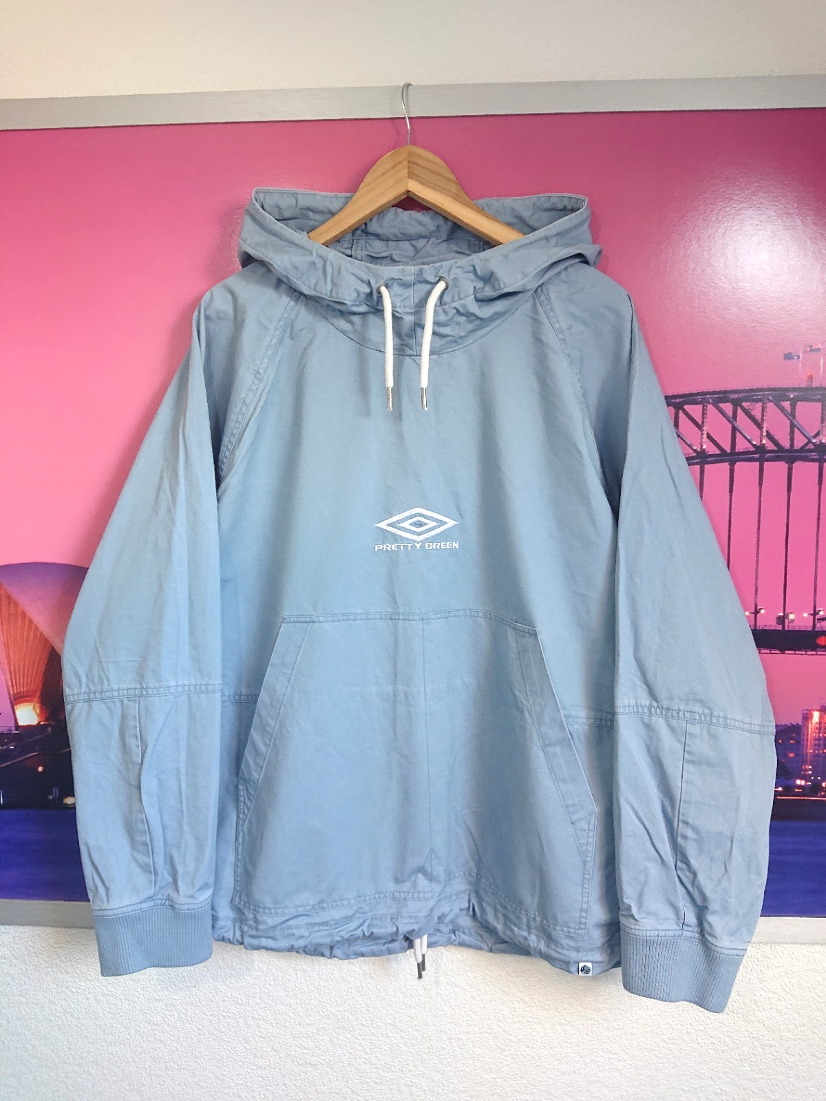 Pretty Green x Umbro Hooded Jacket Smock RARE | XL | Oasis Liam Gallagher