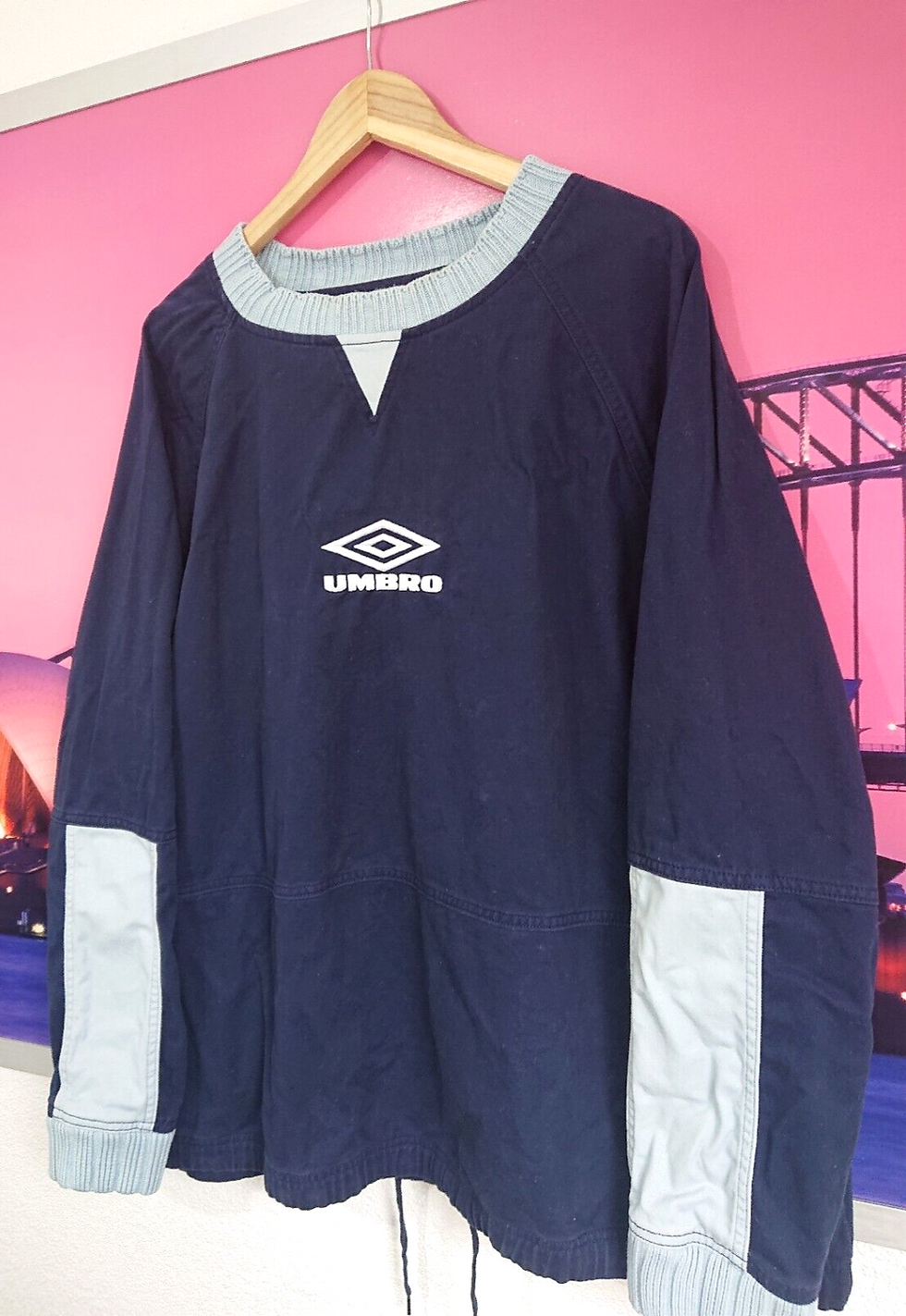 Thumbnail: Umbro Vintage 90s Maine Road Drill Top Liam Gallagher Oasis | XXL / 3XL