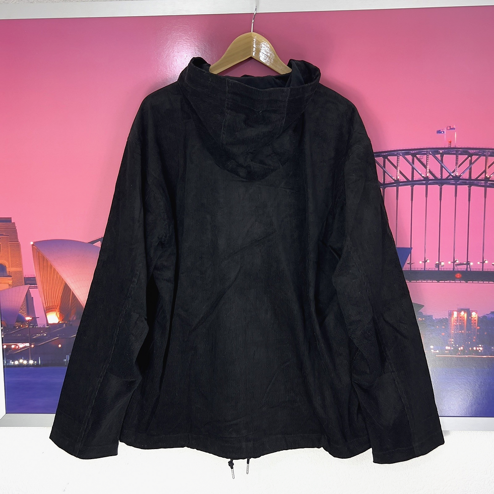 Thumbnail: Pretty Green Cord Smock | XL | BNWT RRP £150 | Black Insignia Indie Mod