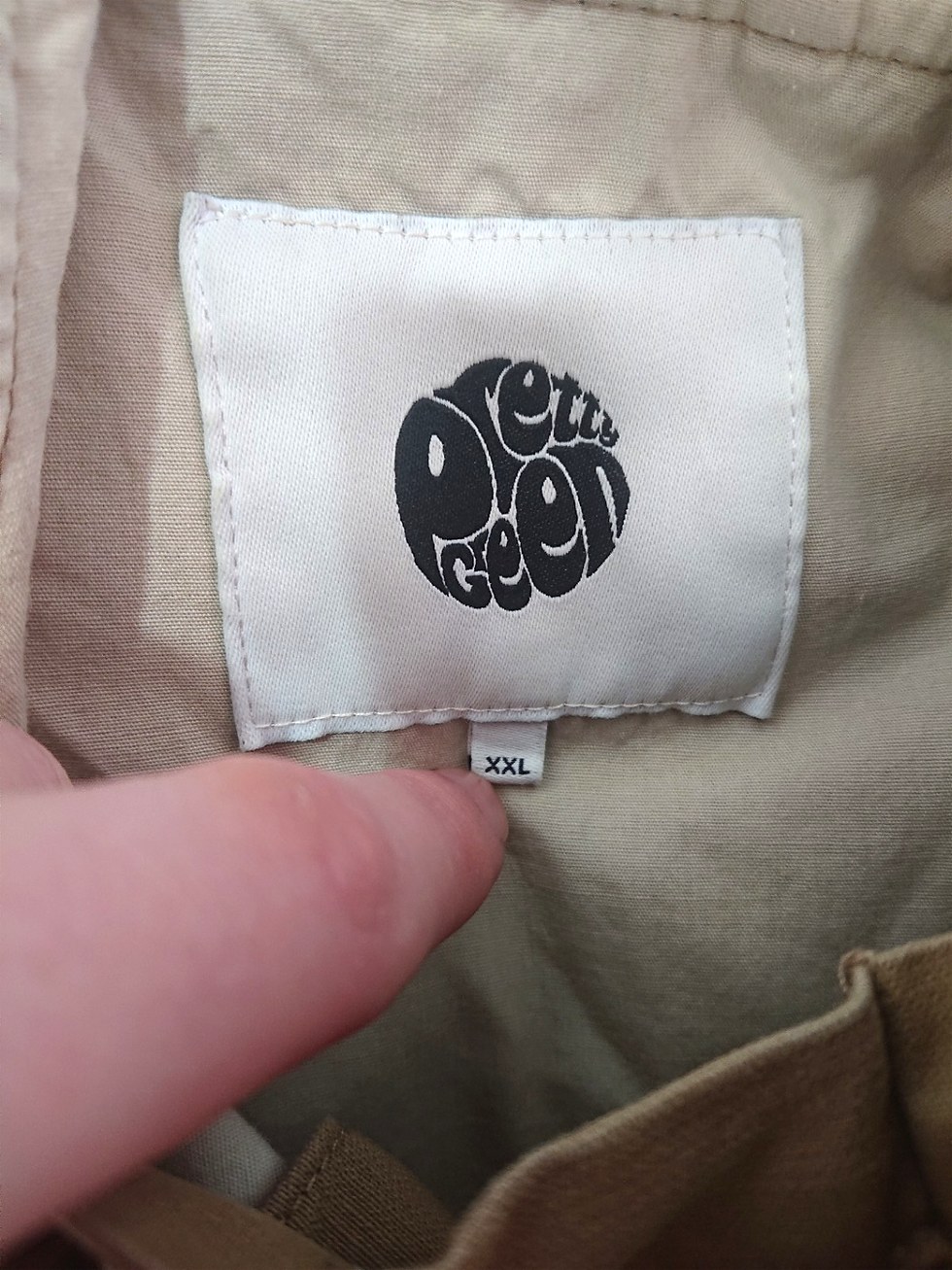 Thumbnail: Pretty Green Smock Overhead Jacket | XXL / 3XL | Sand 90s Indie Mod Military