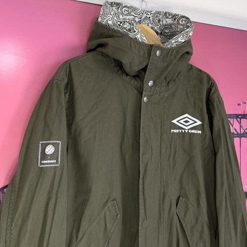 umbro ×pretty green モッズコート oasis Pretty Green X Umbro Parka Jacket Coat | Medium | Liam Gallagher