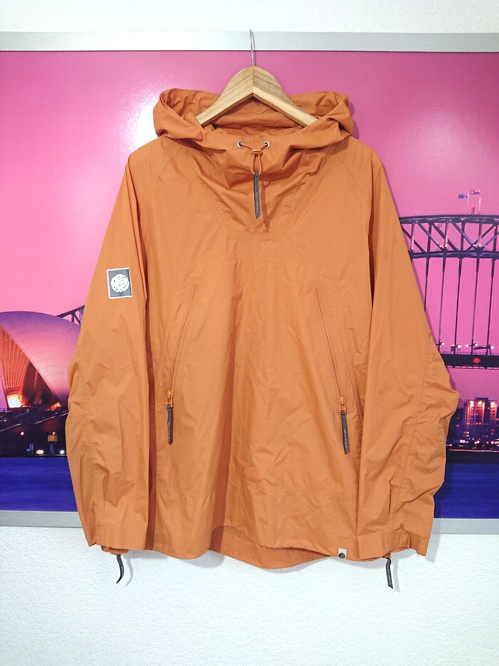 Thumbnail: Pretty Green Smock + Bag | Large | Festival/Rain Jacket | Liam Gallagher
