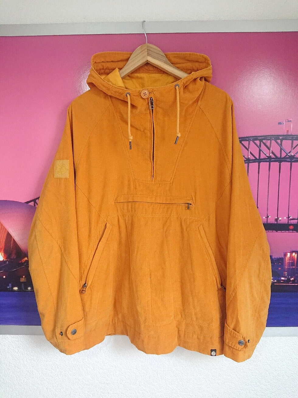 Thumbnail: Pretty Green Overhead Smock | L / M | Corduroy Cord 90s Liam Gallagher Fine Wale