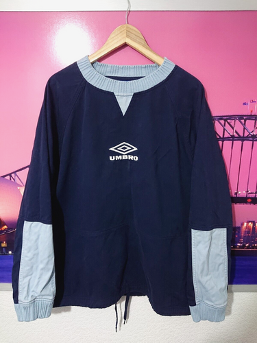 Umbro Vintage 90s Maine Road Drill Top Liam Gallagher Oasis