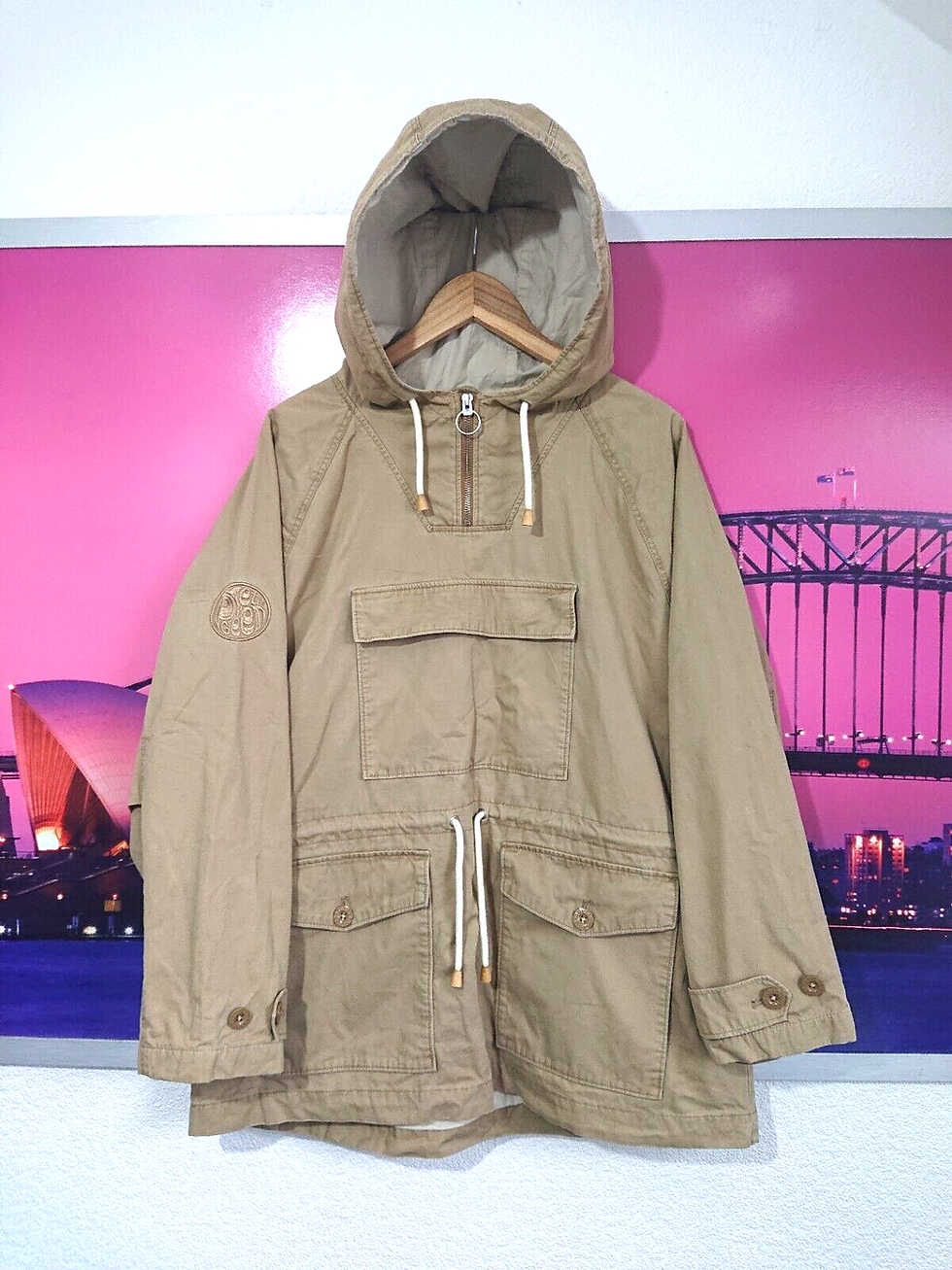 Thumbnail: Pretty Green Smock Overhead Jacket | XL / XXL | Sand 90s Indie Mod Military
