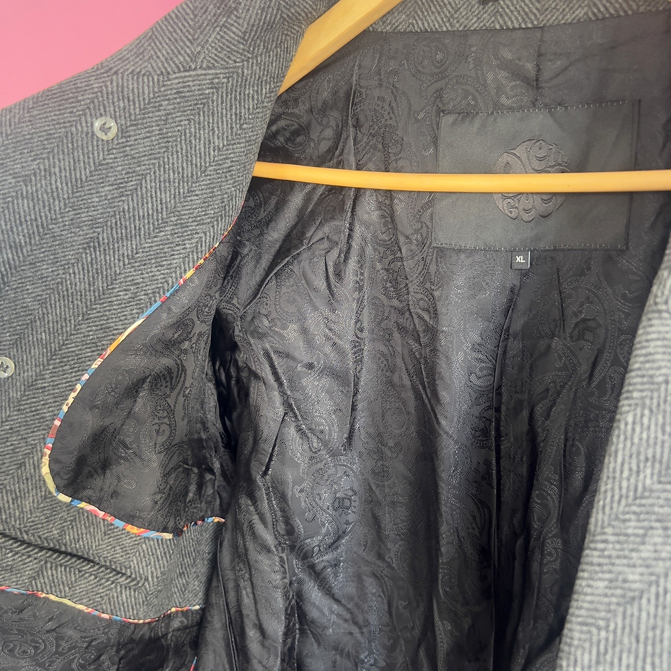 Thumbnail: Pretty Green Fool On The Hill Pea Coat | XL / Large | Black Label Liam Gallagher