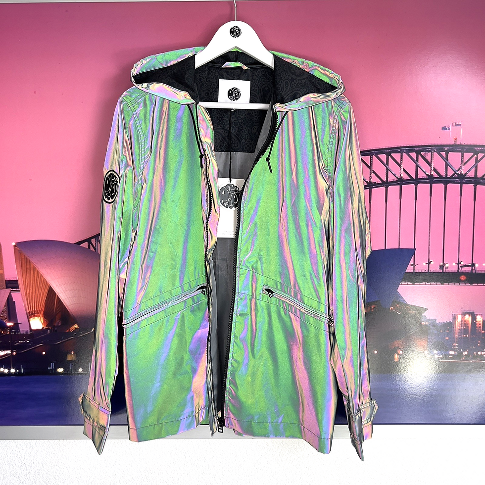 Thumbnail: Pretty Green Reflective Jacket | BNWT | Small | Rare LG Parka Insomnia Fluro