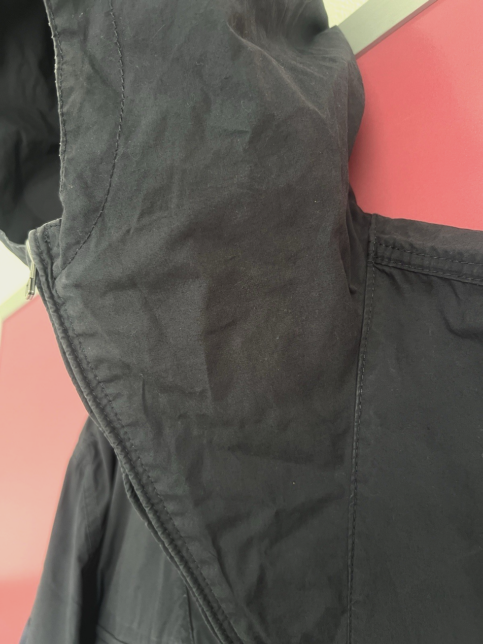 Thumbnail: Pretty Green Smock 3 Pocket Jacket | XL | Overhead Britpop Mod 90s Navy
