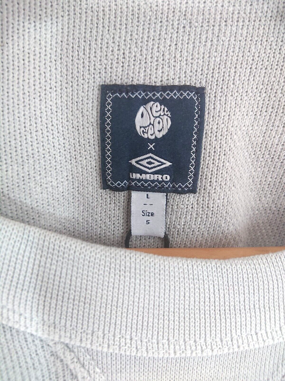 Thumbnail: Pretty Green X Umbro Jumper Grey Sweatshirt Pullover Drill | Large / XL