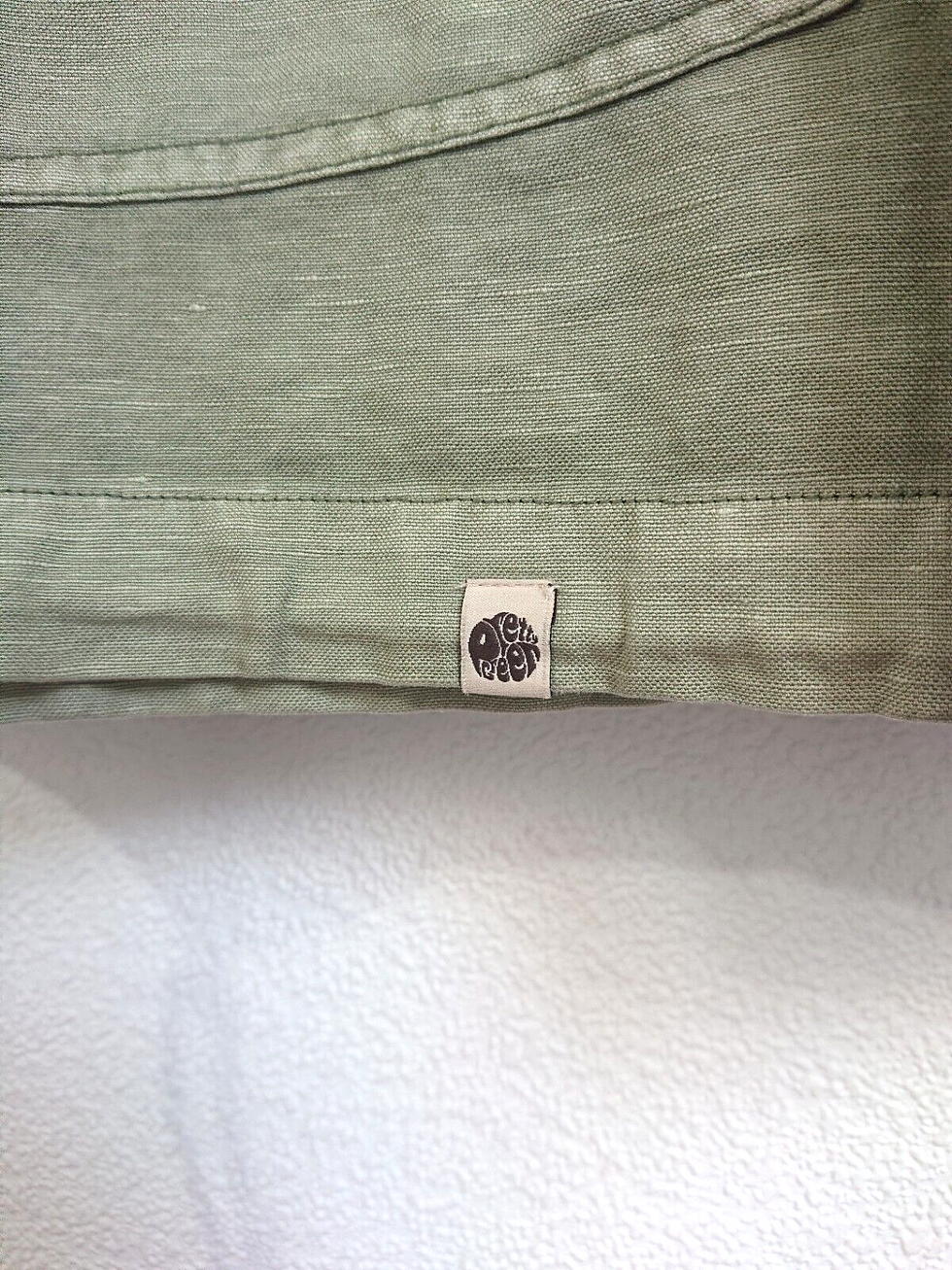 Thumbnail: Pretty Green Overhead Smock Jacket Linen | Large | Mod Casual Forrest