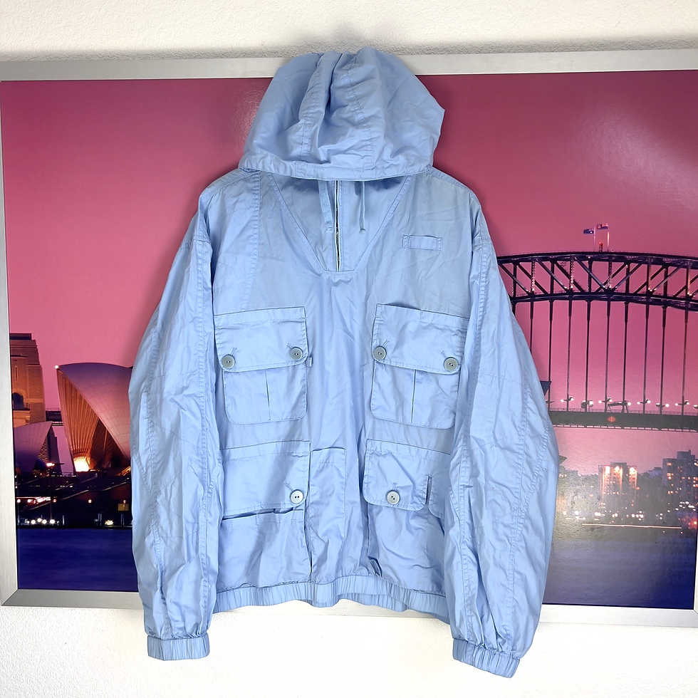 Thumbnail: Pretty Green White Label PGWL Smock Overhead Jacket | XL XXL | Liam Gallagher