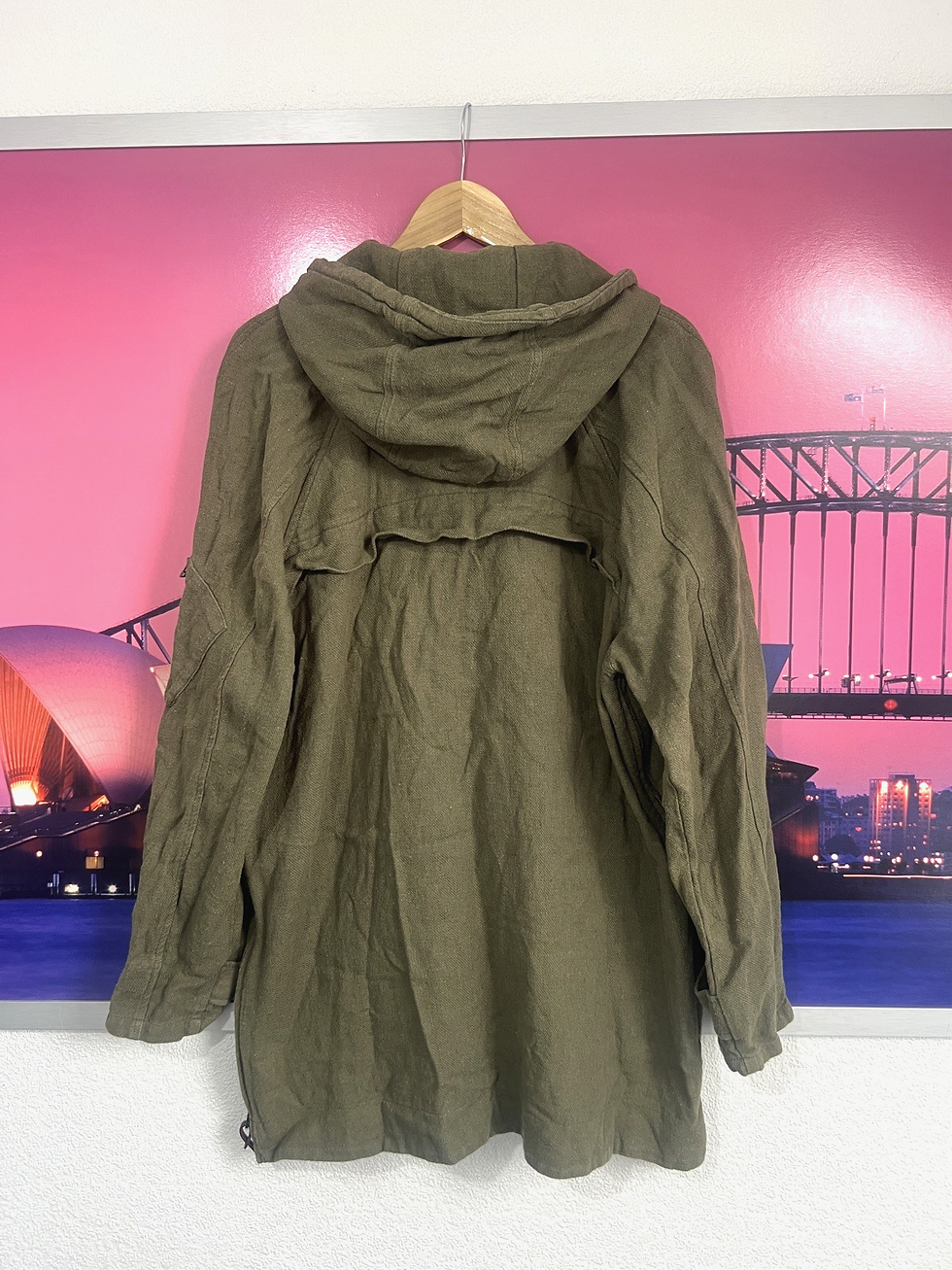 Thumbnail: Pretty Green Smock Overhead Jacket | L / Medium | Linen Mod 90s Epping Oasis