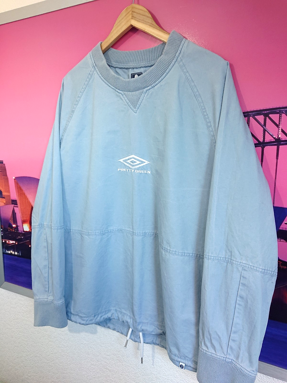 Thumbnail: Pretty Green X Umbro Blue Drill Top | Large | Liam Gallagher Maine Road Oasis