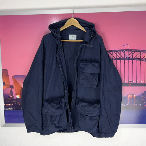 Snow Peak C/N Parka Jacket | Indigo | Large / XL | Liam Gallagher