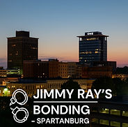 Night photo of Spartanburg, SC representing Jimmy Ray's Bonding commitment to 24/7 service