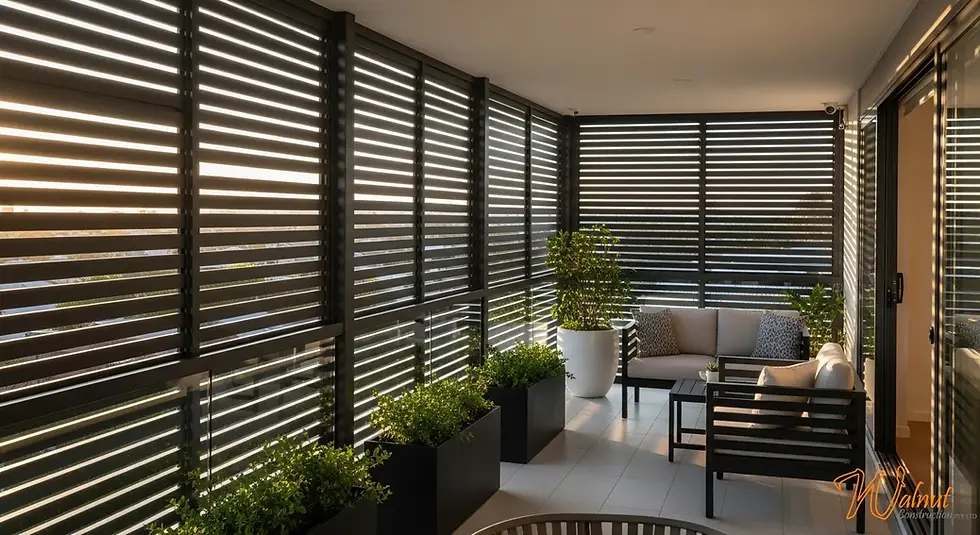 aluminium slat privacy screens