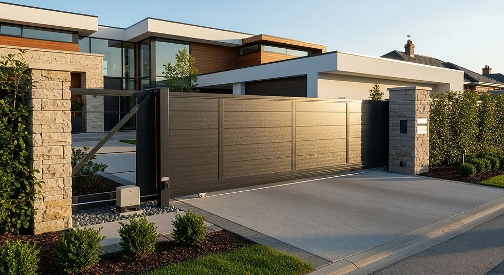 aluminium electric gates