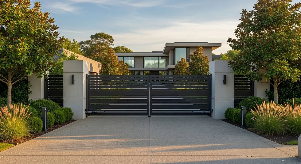 powder coated aluminium gates