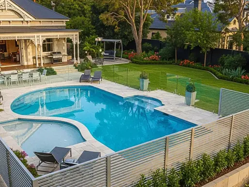 Swimming Pool with Fence