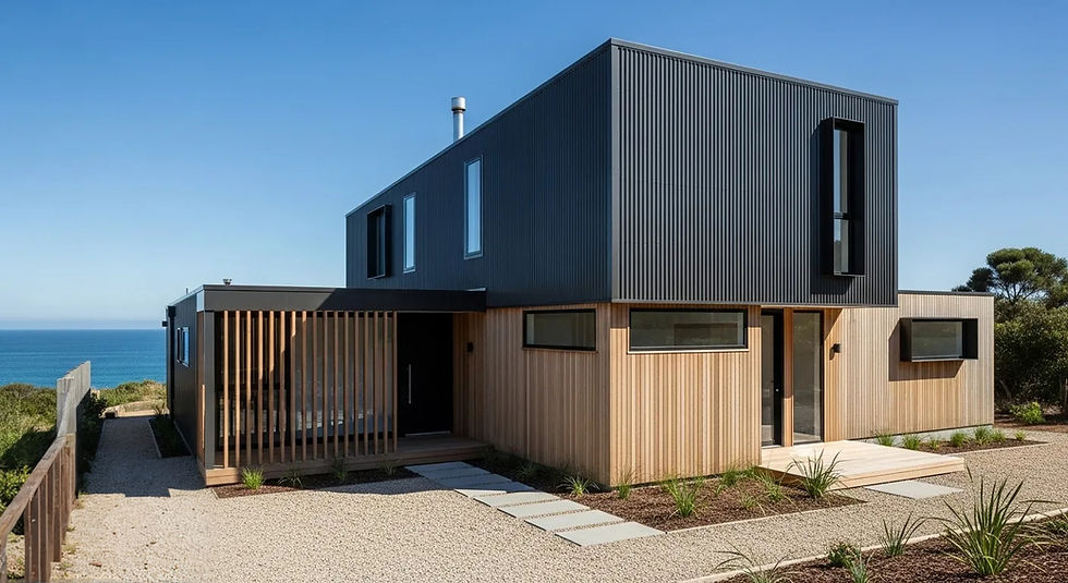 cladding with corrugated iron