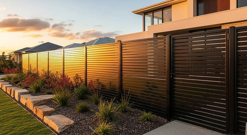 slat fencing panels