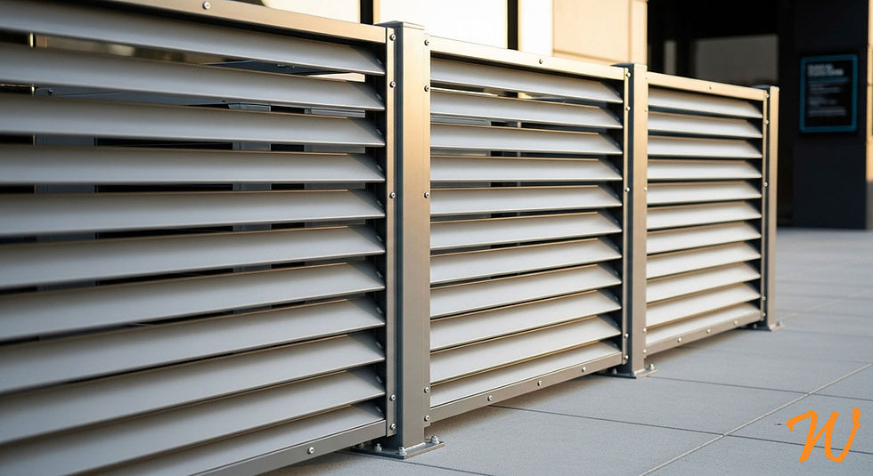 aluminium screening panels