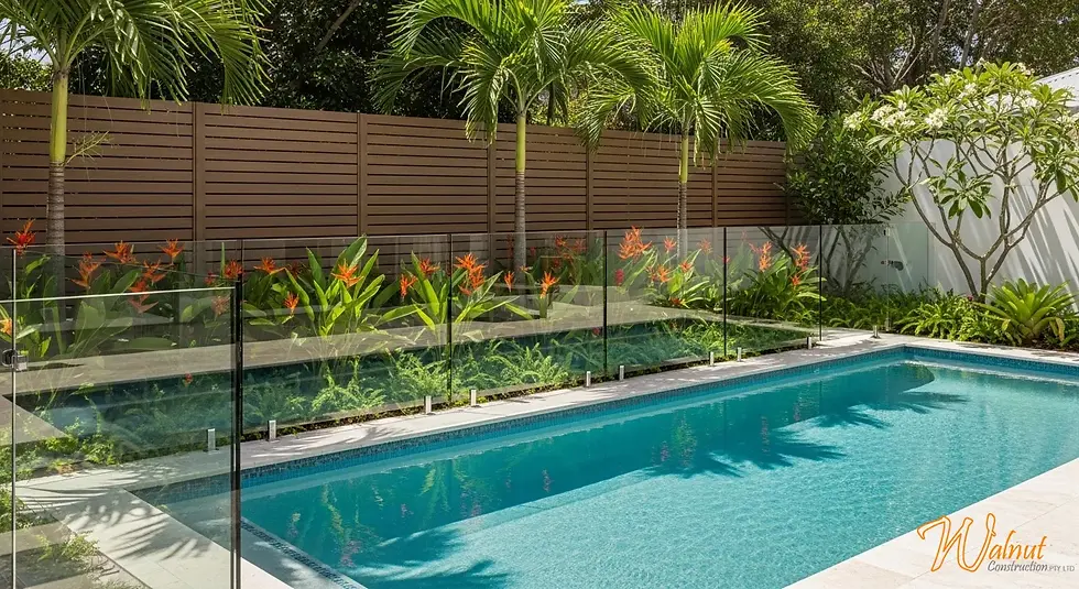aluminium slat screen panels