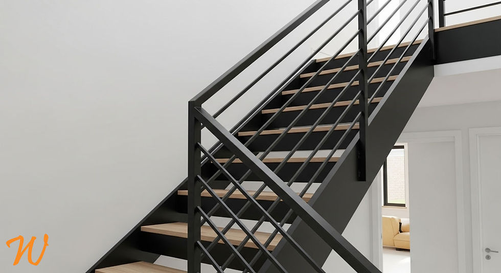 Flat-bar steel balustrades Doveton