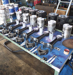 橋口エンジニアリングサービスの排水ポンプ場発動機分解整備