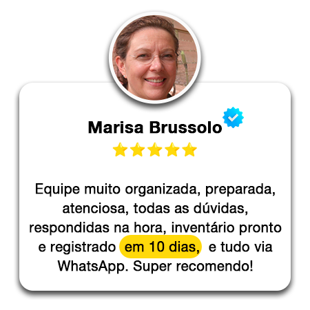 Depoimento de cliente de inventário do Watzeck Advogados